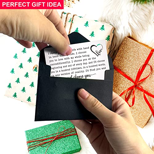 Ftoneni Anniversary Valentine's Day Birthday Cards Gifts For Husband Boyfriend, Engraved Wallet Insert Card Gift For Him Men, Deployment Long Distance Relationship Love Gifts From Wife (Lc - 5) #TOP2