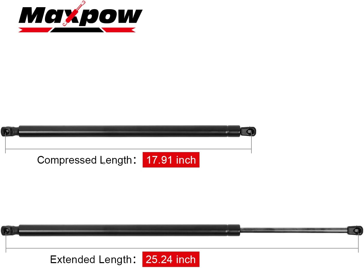 Maxpow Qt2 PM2052 Rear Liftgate Hatch Lift Support shocks struts With Power Liftgate Compatible With QX56 2004-2010, Armada 2005-2015