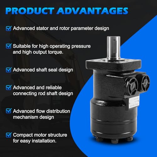 Image of 101-1003-009 | 101-1003 Hydraulic Motor | Direct Replacement for Eaton Char-Lynn H Series | Cast Iron High Torque | Displacement 100cc /r | Maximum Pressure 138BAR | 4-Hole Flange |