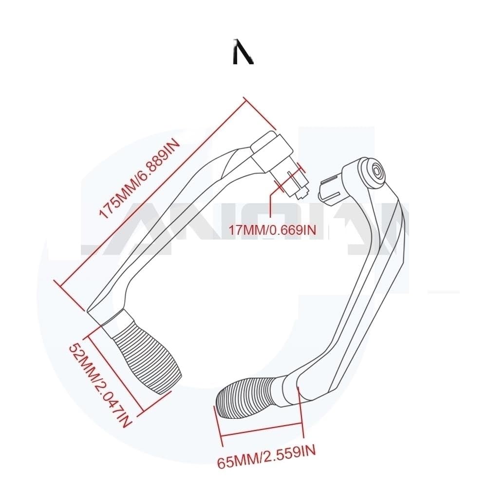 Paraleve Moto Manopole Manubrio Protezione Leve Freno Frizione Protezione Protezione Adatta Uso for Yamaha YZF R1 YZF R3 YZF R6 YZF-R1 YZF-R3 YZF-R6 R125 YZF R25 Leva Protezione Della Frizione Moto(Bl