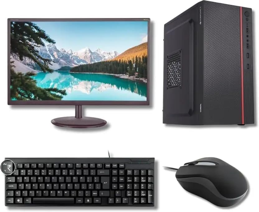 KRYNORCXY® Desktop Computer Set i7 4770, 8GB RAM, 128GB SSD + 500GB HDD, HD Graphics 4600, 19 Inch LED Monitor, WiFi, HDM...