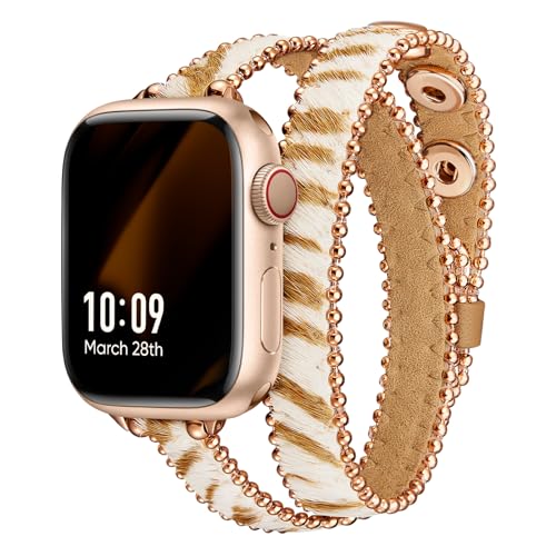 Image of Missair Thin Band Compatible with Apple Watch 38mm 40mm 41mm 42mm 44mm 45mm 46mm 49mm for Women, Slim Bracelet Designer Dressy Stainless Steel Metal Strap for iWatch Series 11 10 9 8 7 6 5 4 SE Ultra