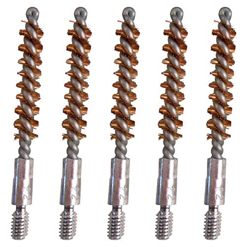 22 Caliber Bronze Pistol Brush 5 Piece Pack