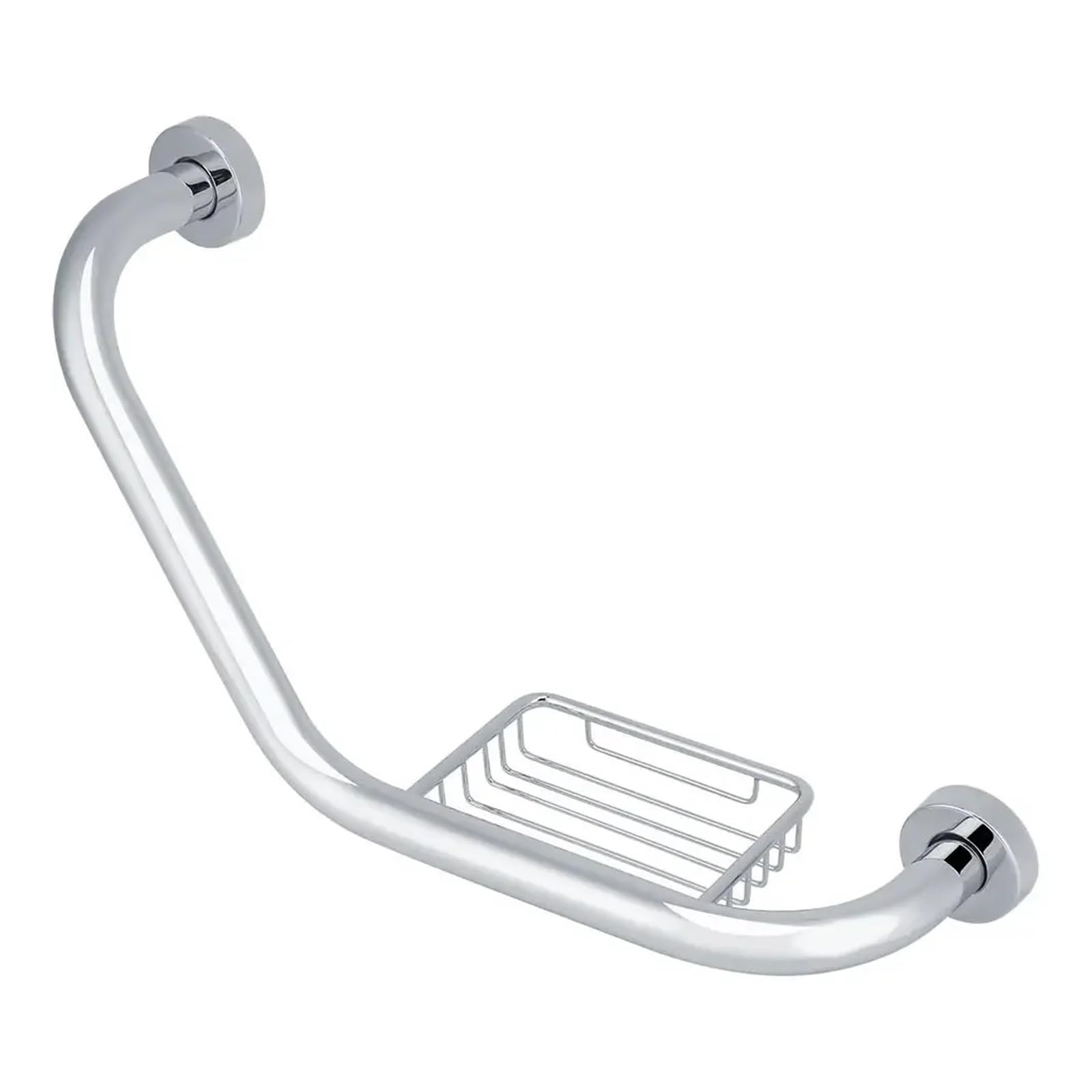 Stainless Steel Bathroom Grab Bar Soap Holder Bathtub Arm Safety Handle Bath Shower Tub Anti Slip Handrail Grip