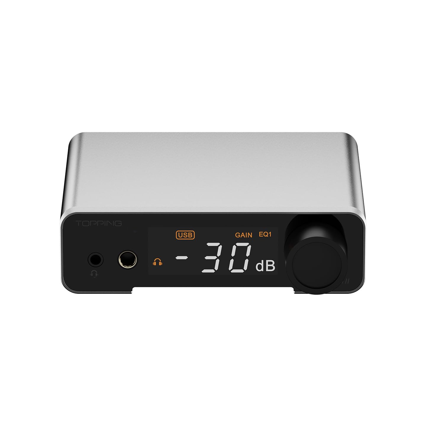 TOPPING DX1 II DAC & Kopfhörerverstärker ES9039Q2M, optischer Ausgang/Eingang, Balanced-Line-Ausgang, silber