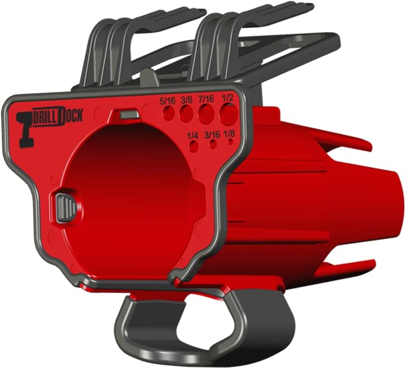 Cordless Power Drill and Driver Tool Organization and Storage System for Workshop, Garage, and Job site