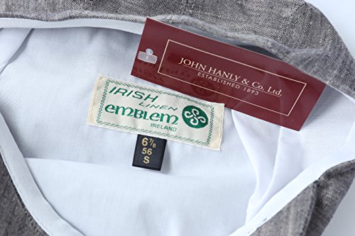 Genuine Irish Linen Newsboy Hat, Slim Fit Flat Cap For Men, Breathable & Lightweight, Ivy, Scally, Gatsby, Cabbie Style, Imported From Ireland, Charcoal, Large #TOP6