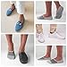 SIXDAYSOX No Show Mens Socks 6 Pairs Thin Cotton Non Slip Socks Low Cut Men Invisible Socks Size 10-13