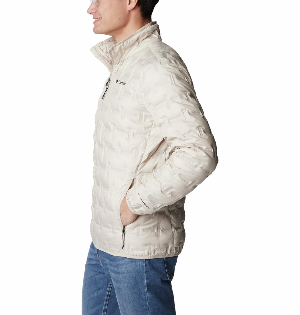ColumbiaMen Polyester Standard Length Omni-Heat Reflective Delta Ridge Hiking and Trekking Down Jacket