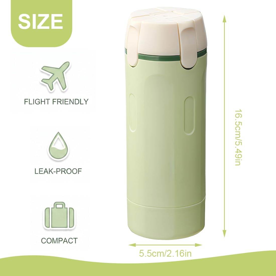 4 en 1 flacons distributeurs de voyage : flacons compressibles rechargeables, étanches pour articles de toilette - Contenant voyage portables pour shampooing, lotion, après-shampoing et