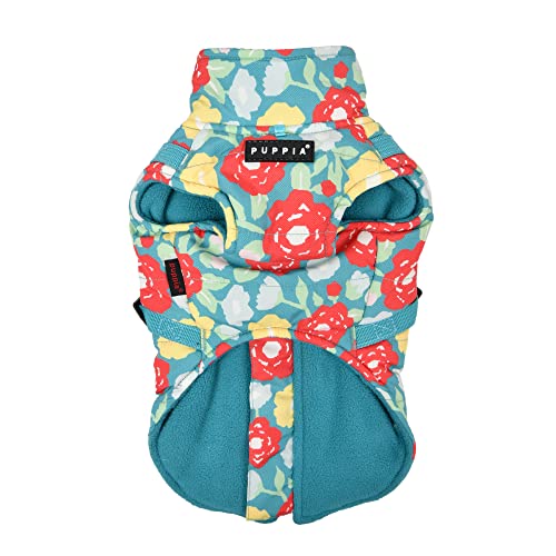 PUPPIA Puppia Alyssa Winter Dog Coat with Integrated Harness No Pull Cold Weather Waterproof Warm Fleece Back Zipper for Small & Medium Dog - Image 2