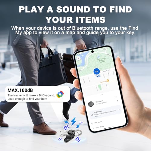 Android Smart Tag –Tracker Koffer Android, Bluetooth Tracker für Schlüssel, Taschen & Gepäck, Kompatibel mit Google Find My Device, and-roid Tag Alternative (Nicht für Phone geeignet)