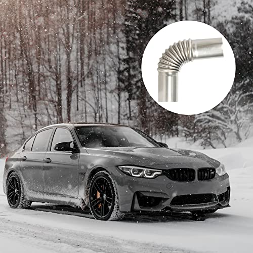 Roestvrij stalen uitlaatpijp, hoekverbinder, 25 mm, uitlaatpijp, gasontluchtingsslang, roestvrij staal, staande… - Afbeelding 7