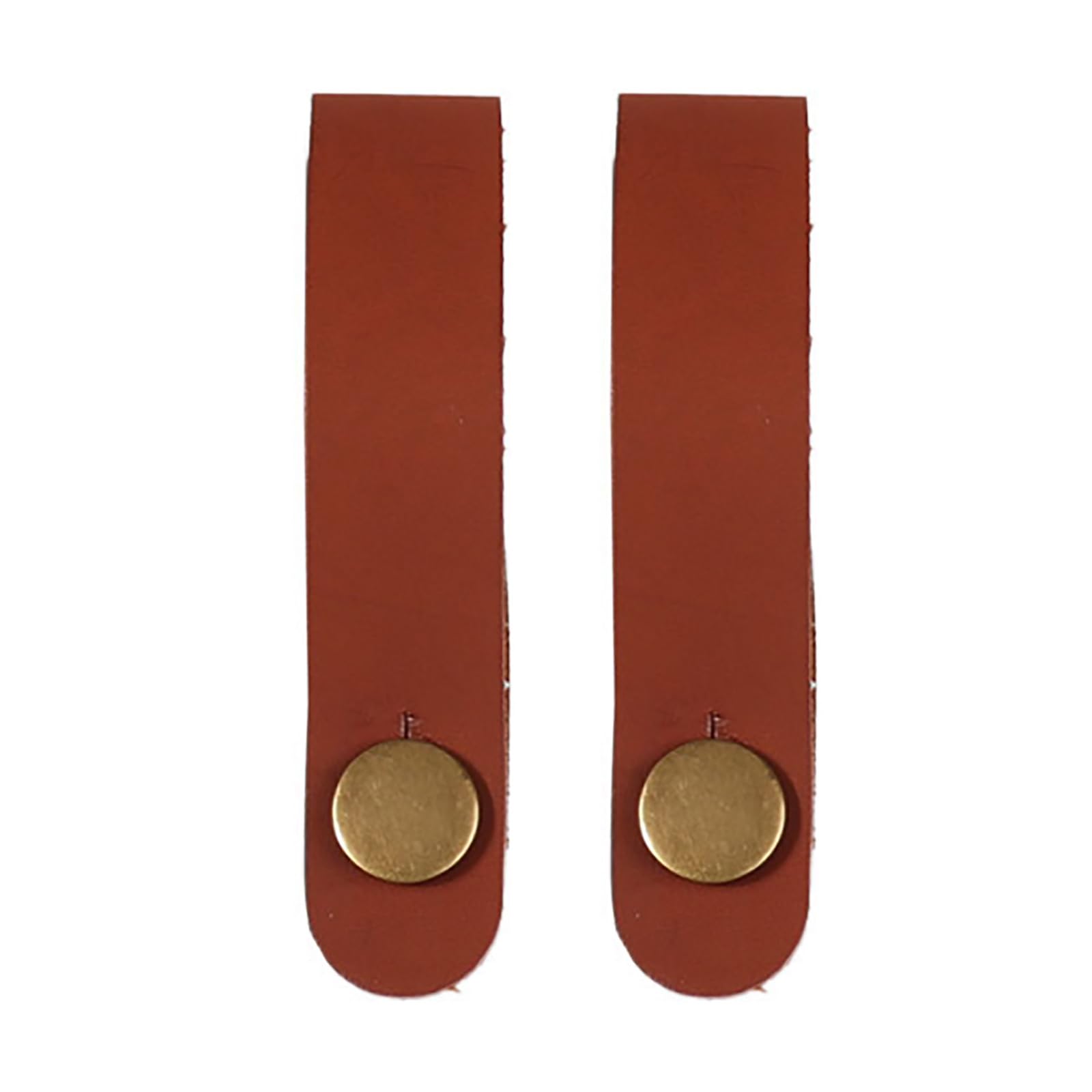 FROMCEO 2Pcs Guitar Neck Strap Leather Guitar Headstock Tie Strap Hook With Metal Buttons Accessory For Acoustic Electric Guitar