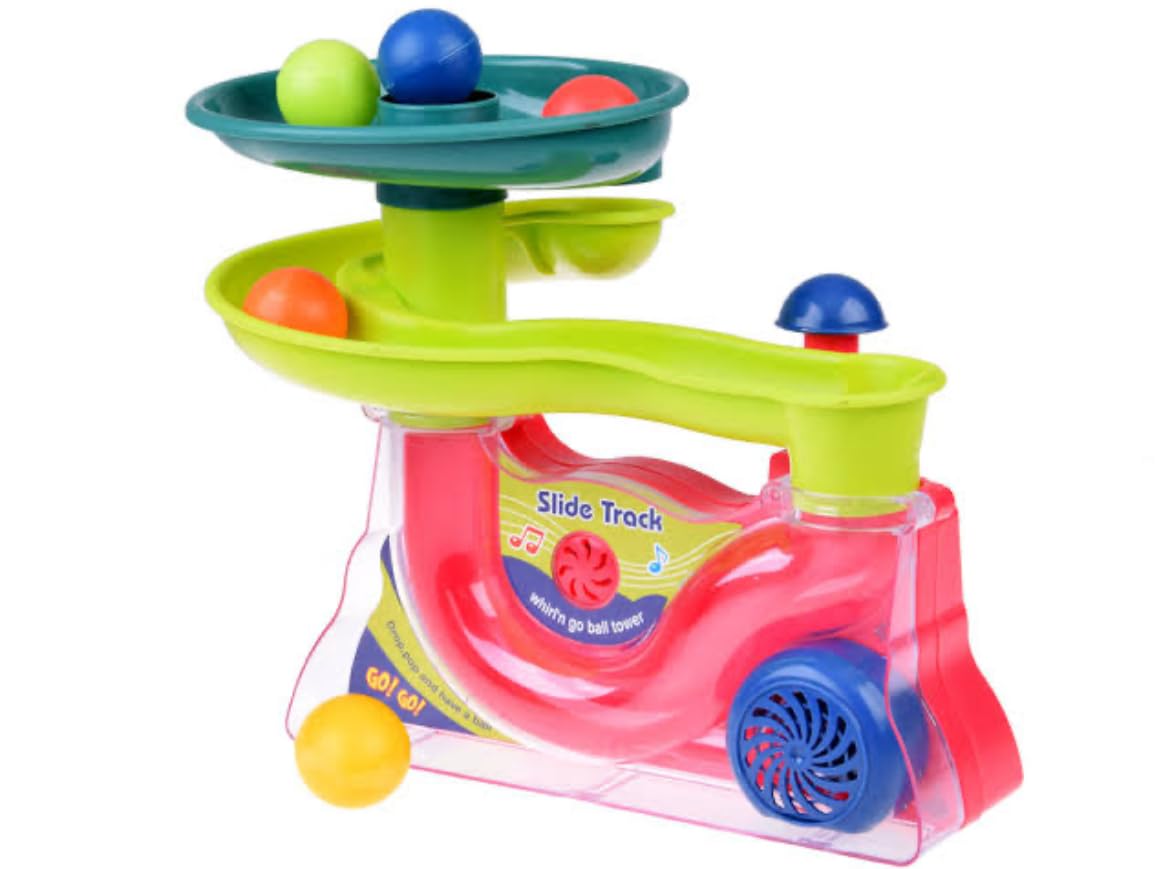 Ball Drop Tower Toy | Spiral Slide Track | Interactive Early Learning Activity Toy for Babies & Toddlers (18+ Months)-image-24