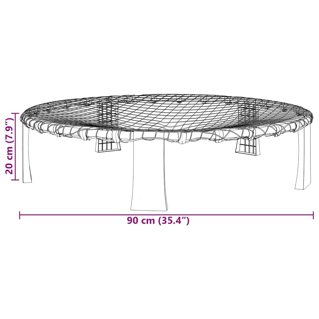 Roundnet - Juego de 3 bolas y bomba, juguete activo al aire libre de PP y PVC, 90 x 20 cm, juguete deportivo para jardín, parque y playa, promueve la coordinación, la motricidad y el trabajo