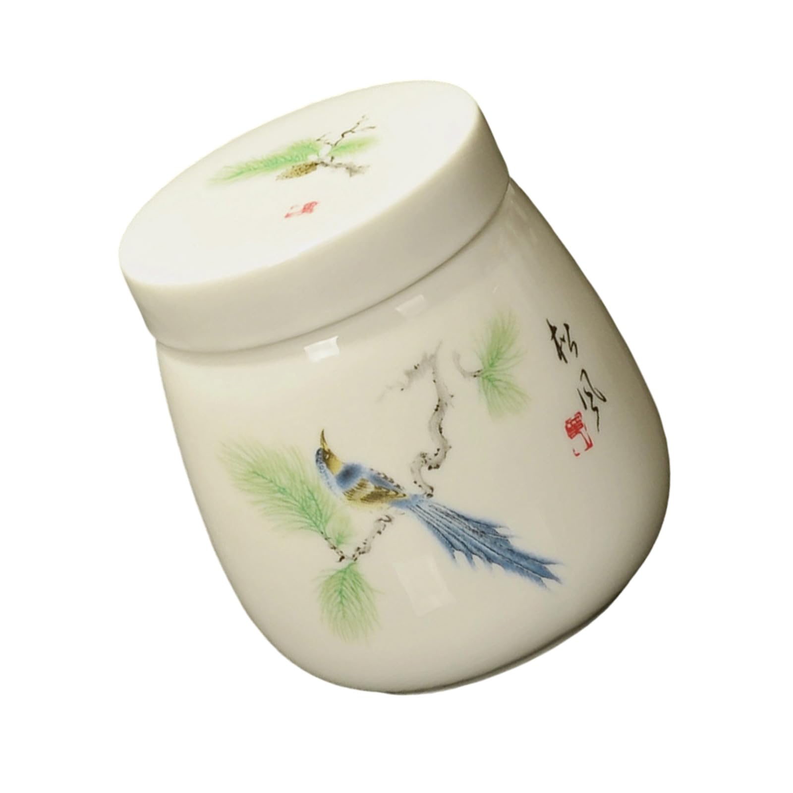 yanzunlrn Chinese Ceramic Food Container 220ml with Cover Coddled Eggs Cup Great for Steaming Boiling and Keep Meals Warm Food Container