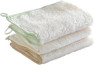 3個 竹繊維料理タオル ぼろきれ ふきん シンプルなきれいな布 ホー