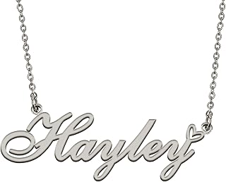 Custom Personalized Name Necklace for Women Stainless Steel Love Heart Initial Pendant Jewelry Gift for Mother Day Birthday Christmas