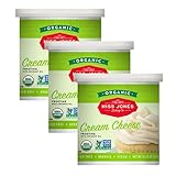 Miss Jones Baking Organic Creamy Frosting, Perfect for Icing and Decorating, Vegan-Friendly: Cream Cheese (Pack of 3)