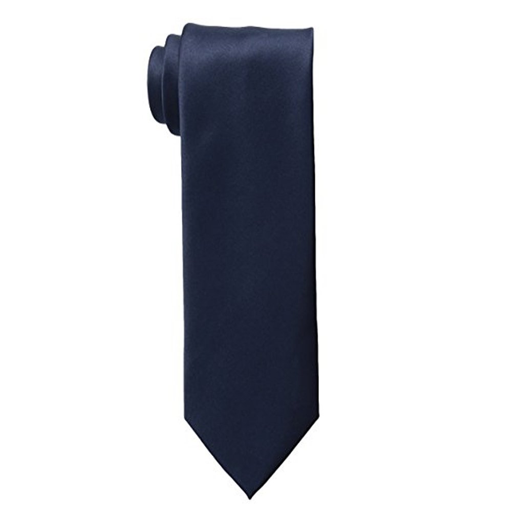 sorellaz Sorella'z Men's Satin Necktie(Navy Blue)-picture-49