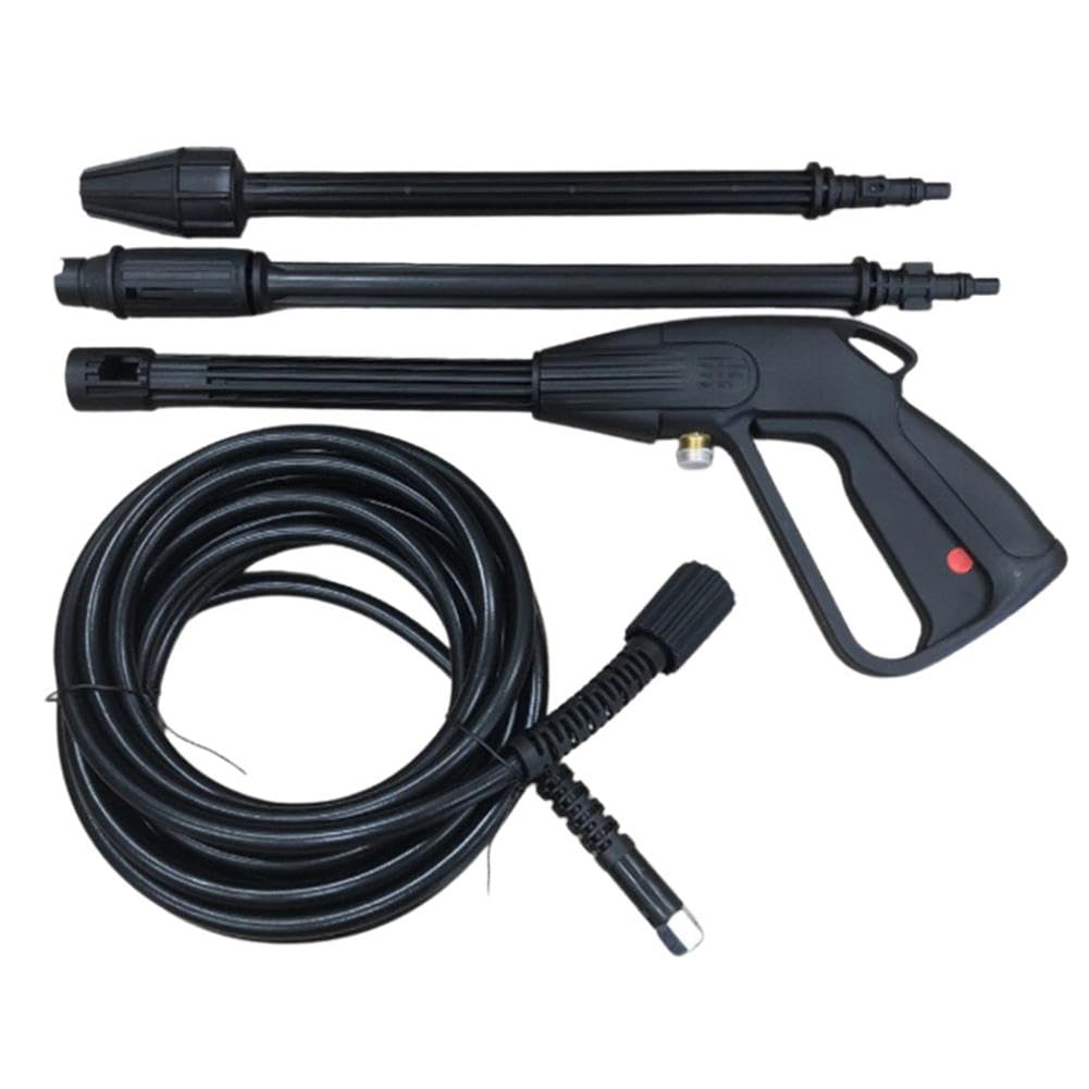 リョービ(京セラ) 高圧洗浄機 パーツ 高圧 ホース 5m トリガーガン ターボノズルランス バリアブルノズルランス 4点 セット (高圧ホース5M セット)