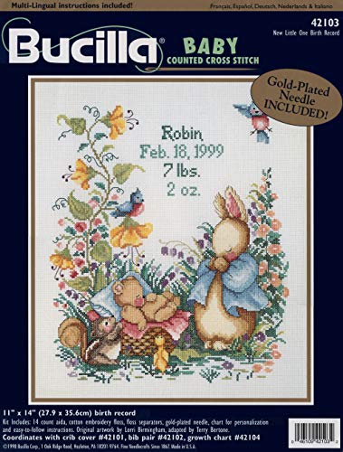 Bucilla - New Little One Birth Record - Counted Cross Stitch Kit 42103
