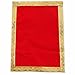 Shubhkart Velvet Aasan/Altar Cloth (Pack of 5) 7 X 9 Inches, Holy Cloth Mat for Gods Idols, Keeping Accessories (Red)