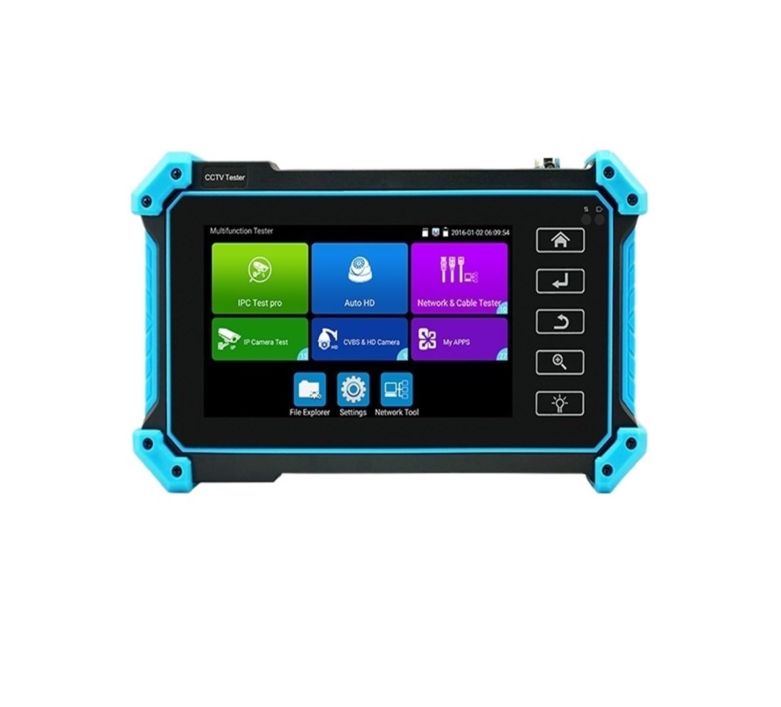 CCTV Tester, 5.4" CCTV IPC Tester IPC5200 Camera Testing Tool 8MP AHD CVI TVI VGA PTZ PoE UTP Network Cable(IPC-5100 Plus)