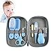 Guillala 8pcs Trousse de Soin Bébé, Professionnel Trousse de Toilette Bebe Kit Soin Naissance Bebe pour Enfants sans BPA Non Portable Bébé Articles Essentiels de Soins pour Le Voyage à la Maison Blue