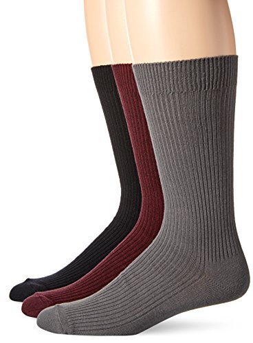 Dockers Men's 3 Pack Light Weight Crew Socks