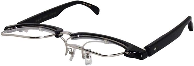 Amazon 鯖江 跳ね上げ メガネ ブランド 越前國 甚六作 Jn 050 2 53 ウェリントン ブラック セルロイド 眼鏡 ファッション 眼鏡 通販