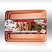 Gotham Steel Ultra Durable Bakeware - Nonstick Copper Loaf Baking Pan 9.7-Inch-by-5.75-Inch - with Quick Release Ceramic Coating, Dishwasher Safe
