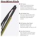 OTUAYAUTO Rear Windshield Wiper Arm Blade Assembly - Replacement for Jeep Wrangler JK 2007-2017 OEM 68002490AB