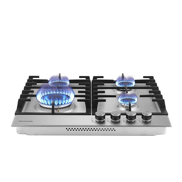 Buy Thermomate Gas Hob Builtin 60cm 4 Burner Stainless Steel Gas