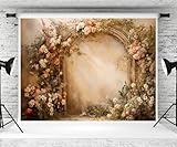 Kate 7×5ft Brown Flower Stone...