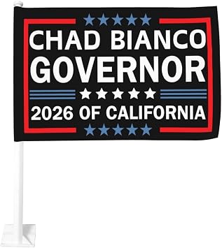 Chad-Bianco For Governor 2026 Car Flag Personalized Double Sided Window Clip Flag Outdoors Procession Travel Flags