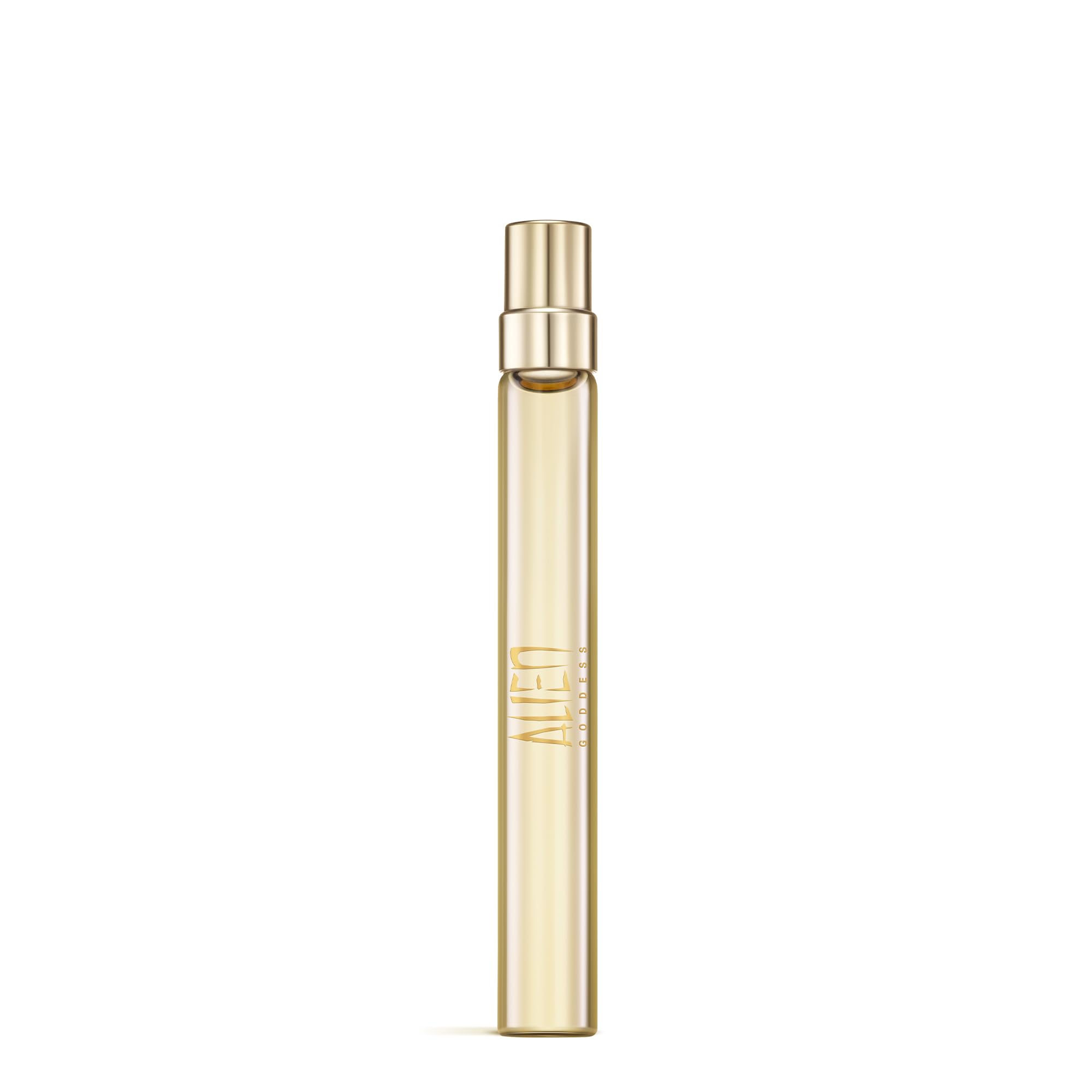 Mugler Alien Goddess – Eau de Parfum – Damenparfüm – blumig & holzig – mit Bergamotte, Jasmin und Vanille – langanhaltender Duft – Reisegröße – 10 ml