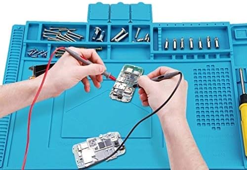 Anti Static Insulation Silicone Soldering Mat Heat Resistant 500℃ Magnetic ESD Welding Pad Repair Tool Kit Work Mat for soldering stations desoldering phone laptop repair