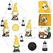 Solar Large Garden Gnomes Outdoor Statues with Lantern Light, Welcome Gnome Garden Outdoor Decor Gift Waterproof Decoration for Patio, Balcony, Yard Ornament Mom Gift