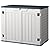 Homall Resin Outdoor Storage Shed 34 Cu Ft Horizontal Outdoor Storage Cabinet, Weather Resistant Resin Tool Shed, Multi-Purpose Shed Lockable Outdoor Storage for Garbage Cans, Lawn Mower and Tools
