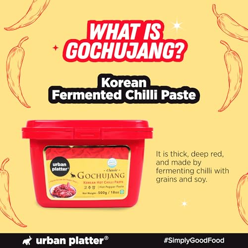 Image of Urban Platter Korean Gochujang Paste 500g (Fermented Chilli Paste | Spicy-Sweet Umami | Plant-Based | For Bibimbap & Tteokbokki)