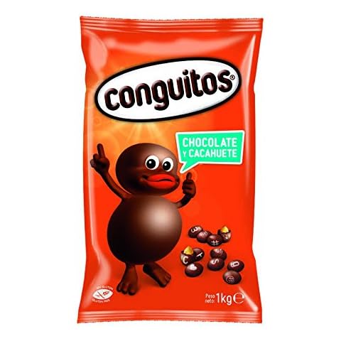 CONGUITOS Dark Chocolate - Roasted Peanuts Coated in Dark Chocolate 1000 gr Cover