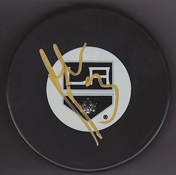 JACK JOHNSON Signed LOS ANGELES KINGS PUCK "NEW - Autographed NHL Pucks