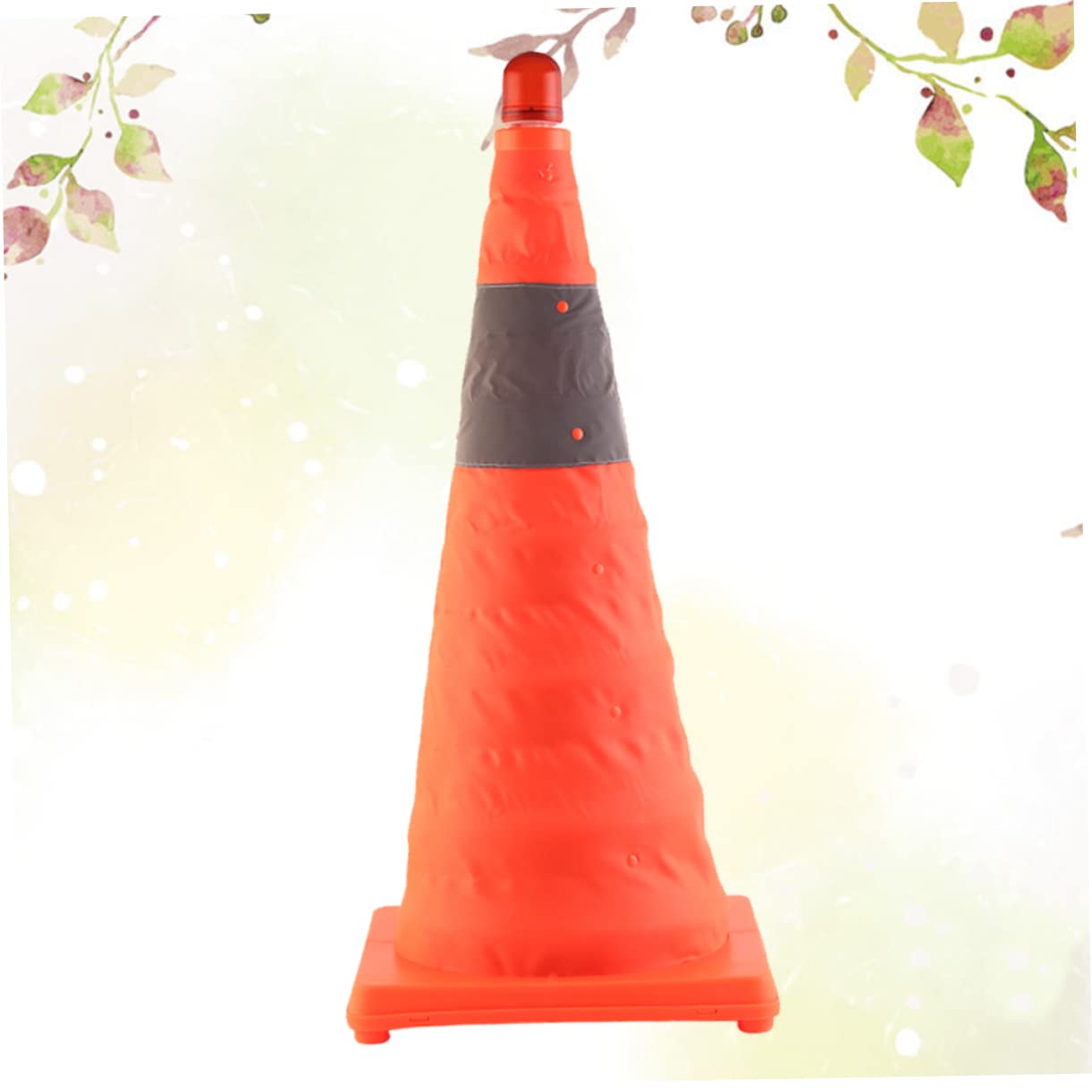 Cône Routier Pliable Réfléchissant Lot 1 Pièce, avec Lampe LED