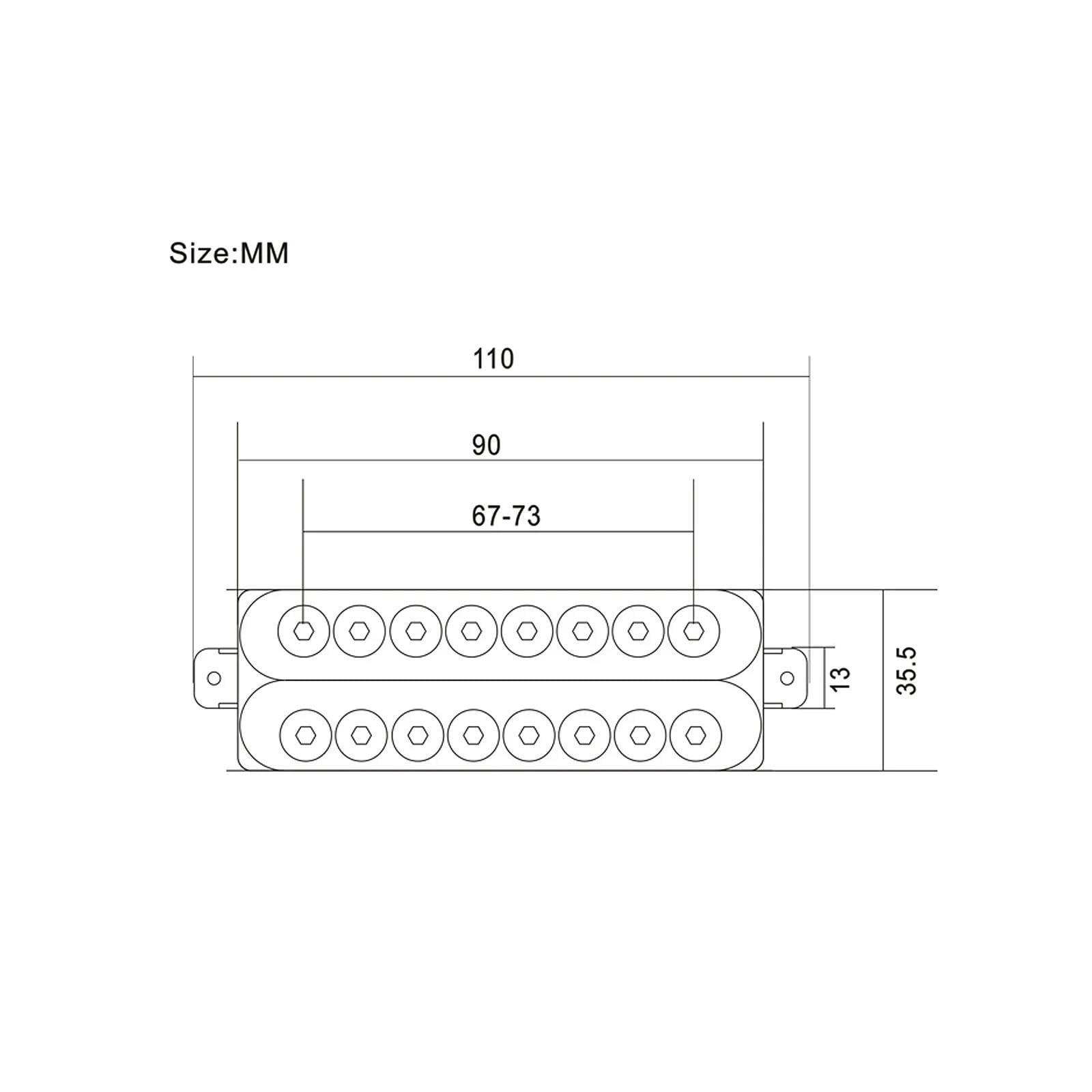 Przetwornik Do Gitary Elektrycznej 8strunowy Przetwornik Humbucker Do Gitary Elektrycznej