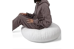 Milliard Memory Foam Floor Pillow Round Insert, 32 inch Pillow Sham Cushion