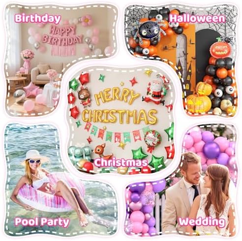 3 in 1 Balloon Pump, Electric Balloon Pump, Electric Air Pump, Quick-Fill Inflator/Deflator Pumps for Party Decoration Balloon, Pool, Floats, Air Mattress Bed, Swimming Ring (Pink) — view 6