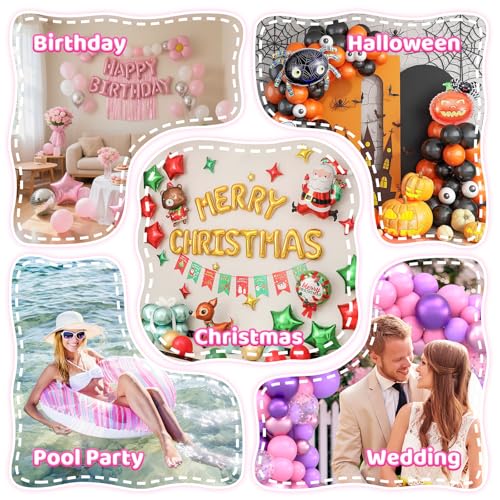 3 in 1 Balloon Pump, Electric Balloon Pump, Electric Air Pump, Quick-Fill Inflator/Deflator Pumps for Party Decoration Balloon, Pool, Floats, Air Mattress Bed, Swimming Ring (Pink) by SenZjx - Image 7