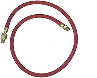 Interstate Pneumatics HA46-03EBS Red Rubber Hose 3/8 Inch x 3 Feet 300 PSI 4:1 Safety Factor